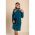 Rochie Mini Cu Detaliu Metalic, Albastru Petrol