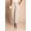 Pantaloni Eleganti Din Bumbac Cu Dantela, Bej