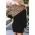 Rochie Mini Cu Imprimeu Leopard, NeagrÄƒ