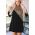 Rochie Mini Cu Imprimeu Leopard, NeagrÄƒ