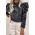 Top Elegant Cu Paiete, Negru
