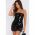 Rochie Mini MulatÄƒ Cu Paiete, NeagrÄƒ
