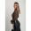 Body Semitransparent Cu Imprimeu Geometric, Maro
