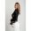 Body Semitransparent Cu Imprimeu Geometric, Negru
