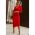Rochie Midi StrÃ¢mtÄƒ, RoÈ™ie