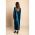 Rochie Midi Eleganta Din Imitatie Satin, Petrol