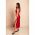 Rochie Midi Din Imitatie De Satin, Rosu