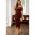 Rochie Midi Din Catifea ArtificialÄƒ, Maro