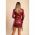 Rochie Mini Eleganta Din Imitatie De Piele, Bordo