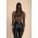Body Transparent Cu Imprimeu Leopard, Bej