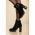 Botine Cu Toc Inalt, Negre