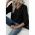 Pulover Cu Maneci Striate Si Nasturi Decorativi, Negru