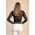 Body Transparent Cu Strasuri, Negru/Argintiu