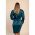 Rochie Mini Din ImitaÈ›ie De Satin, Albastru Petrol
