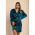 Rochie Mini Din ImitaÈ›ie De Satin, Albastru Petrol
