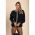 Top Lejer Cu Imprimeu Geometric, Negru