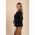 Top Lejer Cu Imprimeu Geometric, Negru