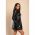 Rochie Mini Din Imitatie De Piele, NeagrÄƒ
