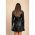 Rochie Mini Din Imitatie De Piele, NeagrÄƒ
