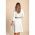 Rochie Mini ElegantÄƒ Cu Curea, AlbÄƒ
