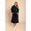 Rochie Midi Din Bumbac, Neagra