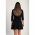 Rochie Mini ElegantÄƒ Cu Nasturi Decorativi, Neagra