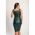 Rochie Bodycon FÄƒrÄƒ MÃ¢neci Din Piele ArtificialÄƒ Leddy, Verde ÃŽnchis