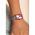 Ceas Elegant Cu Curele Din Imitatie De Piele, Liliac