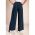 Pantaloni Lungi Eleganti Cu Nasturi, Albastru Inchis