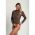 Body Semitransparent Cu Imprimeu Geometric, Maro