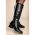 Cizme Elegante Din Imitatie De Piele, Negre