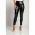 Leggings La ModÄƒ Din ImitaÈ›ie De Piele, Negru