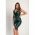 Rochie Bodycon FÄƒrÄƒ MÃ¢neci Din Piele ArtificialÄƒ Leddy, Verde ÃŽnchis