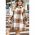Rochie CÄƒmaÈ™Äƒ Cu Imprimeu ÃŽn Carouri Plus Size, Kaki