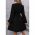 Rochie Midi Cu Talie ElasticÄƒ, NeagrÄƒ