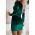 Rochie Mini Din Catifea ArtificialÄƒ, Verde