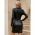 Rochie Mini Din Imitatie De Satin, Neagra