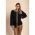 Top Lejer Cu Imprimeu Geometric, Negru