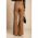 Pantaloni Eleganti Lungi Din Imitatie De Piele, Camel