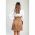 Rochie Mini Cu Nasturi, Camel