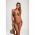 Costum De Baie Bikini Cu Imprimeu Leopard, Maro