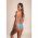 Costum De Baie Bikini Cu Imprimeu, Albastru Deschis