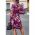 Rochie Mini ElegantÄƒ Cu Imprimeu, Liliac