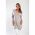 Rochie Mini Tricotata Cu Decolteu In "V", Bej