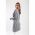 Rochie Mini Tricotata Cu Decolteu In "V", Gri