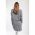 Rochie Mini Tricotata Cu Decolteu In "V", Gri