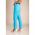 Pantaloni Skinny Din Bumbac, Turcoaz