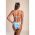 Costum De Baie Bikini Cu Imprimeu, Albastru Deschis