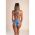 Costum De Baie Bikini Cu Imprimeu, Albastru