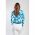 Top Tricotat Cu Maneca Lunga, Albastru Deschis